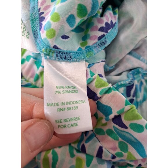 Lilly Pulitzer Rikki Strapless Romper In Ibiza Open Water Blue Size S Summer - Picture 7 of 13